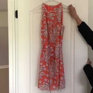 LOFT Shift Dress with Lace Bottom